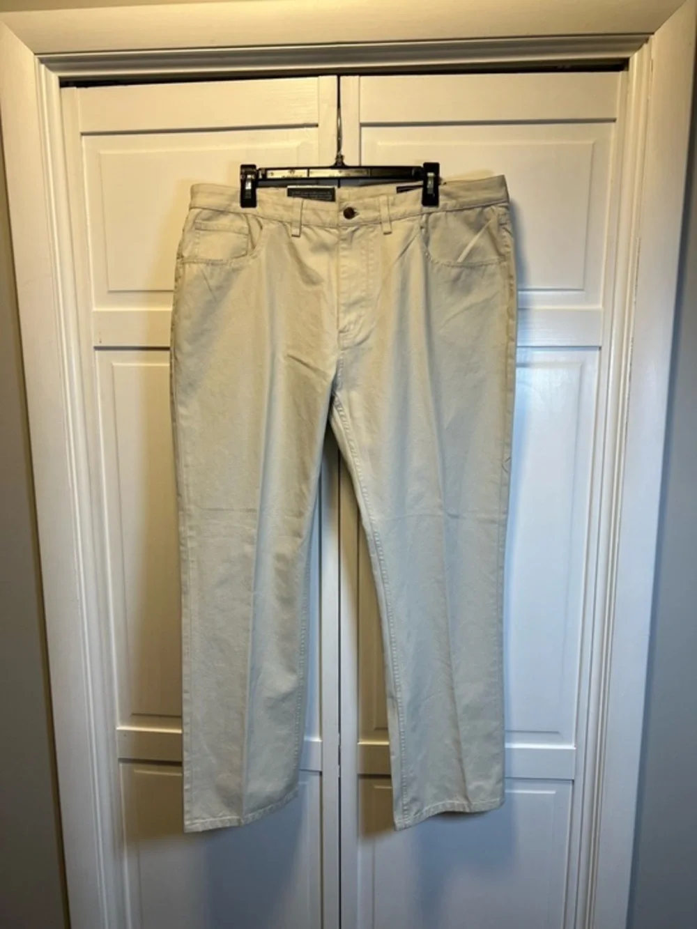 NWT Vineyard Vines Men’s Classic Fit 5 Pocket Canvas Pants Size 38 Color Cream